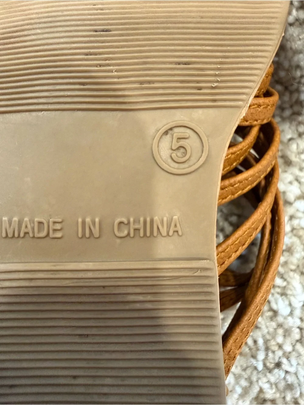 Old Navy Brown Strappy Kids Gladiator Sandals